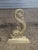 Virginia Metalcrafters Pair of Virginia Metalcrafters Brass Dolphin Andirons Rare For Sale - Image 4 of 13