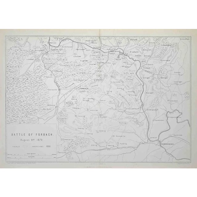 Battle of Forbach is an artwork realized by R. Walker. Lithograph, printed in 1872 by Milliam Mackenzie, London. Good...