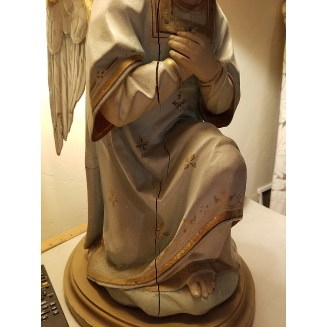Antique Angel Lamps - a Pair For Sale - Image 9 of 17