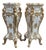 Late 20c Italian Baroque Cream Gold Pedestals - Pair For Sale