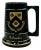 Vintage Columbia University Black Ceramic Mug Stein For Sale