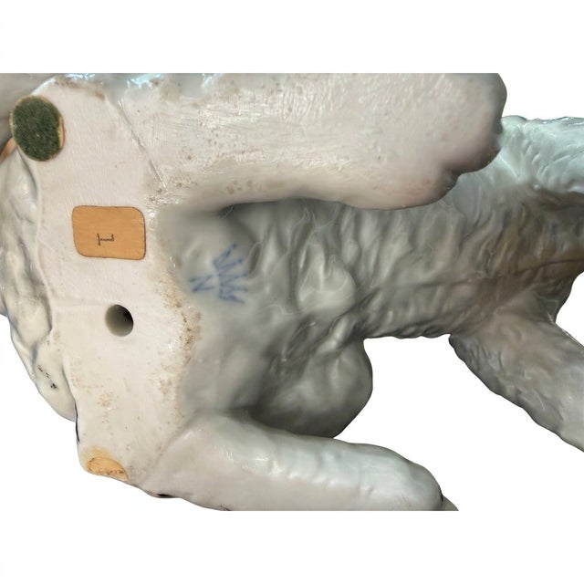 Rare Antique Porcelain Hunting Dog by Ernst Bohne & Söhne of Germany, Circa 1900–1919 For Sale - Image 9 of 11