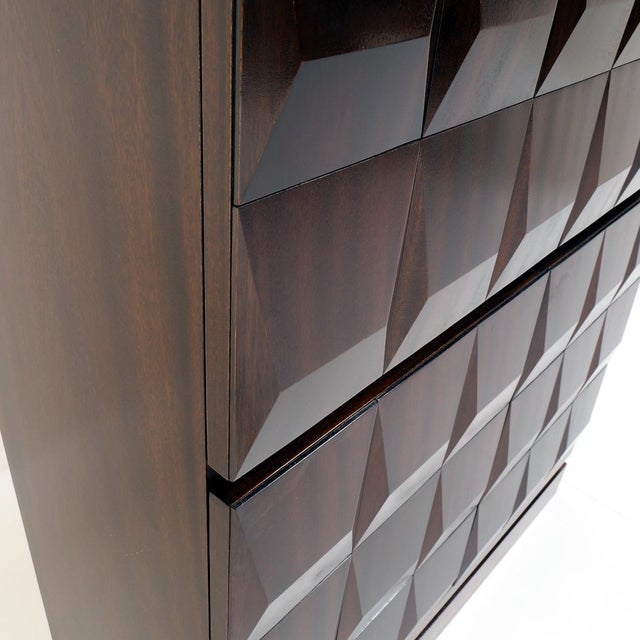 Wood Mid-Century Modern Brutaliat Oak Cabinet from De Coene Frères, 1970s For Sale - Image 7 of 15