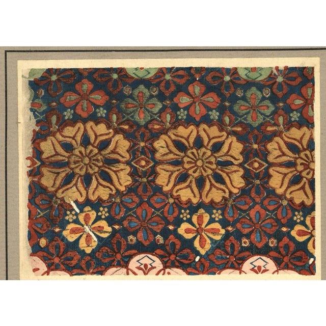 Japanese 1924 Japanese Silk Textile Design Lithograph For Sale - Image 3 of 4