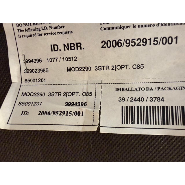 Natuzzi Contemporary Linen Sofa For Sale - Image 12 of 18