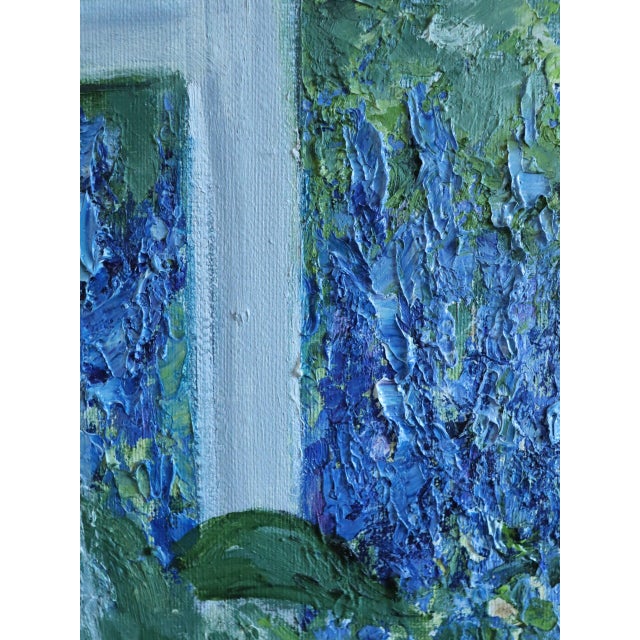 Mid-Century Modern 'The Open Window' Swedish Expressive Coastal View Oil Painting, Framed For Sale - Image 11 of 13