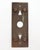 Traditional Vintage Brass Arrow & Button Elevator Plate For Sale - Image 3 of 3