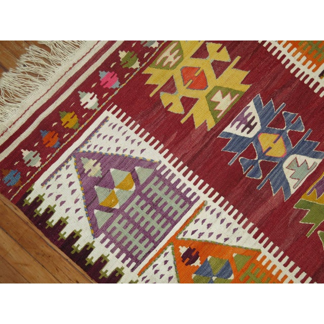 Vintage Turkish Kilim - 5'6" x 10'5" For Sale In New York - Image 6 of 6