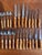 Wood Vintage Bamboo Handled and Stainless Steel Flatware Set from Mills Moore, Set of 24 For Sale - Image 7 of 14