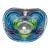Vintage Murano Italy Sculptural Art Glass Bowl For Sale