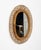 Mid-Century Modern Mid-Century Rattan and Bamboo Oval Wall Mirror from Franco Albini, Italy, 1960s For Sale - Image 3 of 9