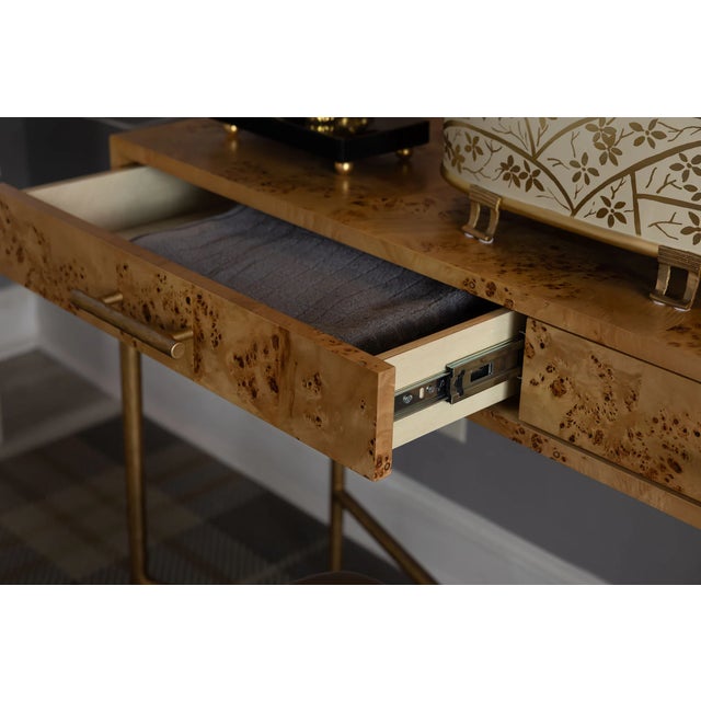 Port 68 Monarch Burlwood Console For Sale - Image 4 of 12