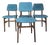 Vintage Bouclé Fabric Chairs Czechoslovakia (1960s), Set of 4 For Sale