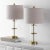 Contemporary Nalla Table Lamp in Clear/Brass - a Pair For Sale - Image 3 of 4