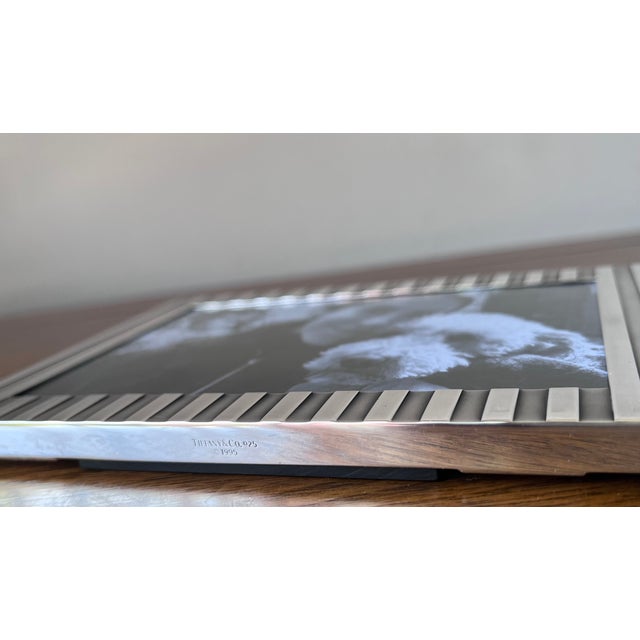 Metal Tiffany & Co. "Atlas" Art Deco Sterling Silver Picture Frame For Sale - Image 7 of 9