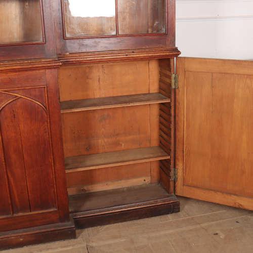 Early 19th Century English Gothic Country House Bookcase For Sale - Image 11 of 16