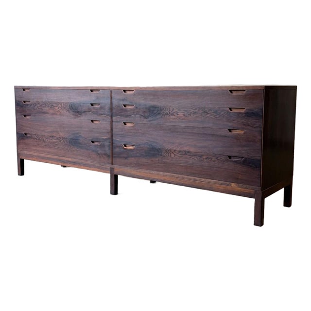 Vintage 1960s Danish Mid-Century Rosewood 8-Drawer Dresser by Svend Langkilde For Sale