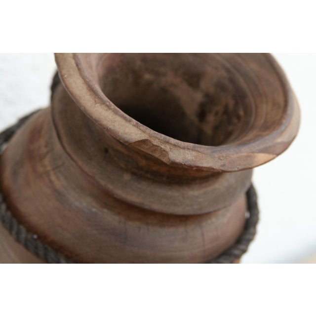 Indian Antique Kitchen Wood Storage Vessel For Sale - Image 3 of 7