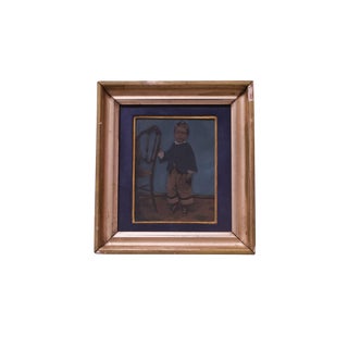 Vintage Tintype With Giltwood Frame For Sale