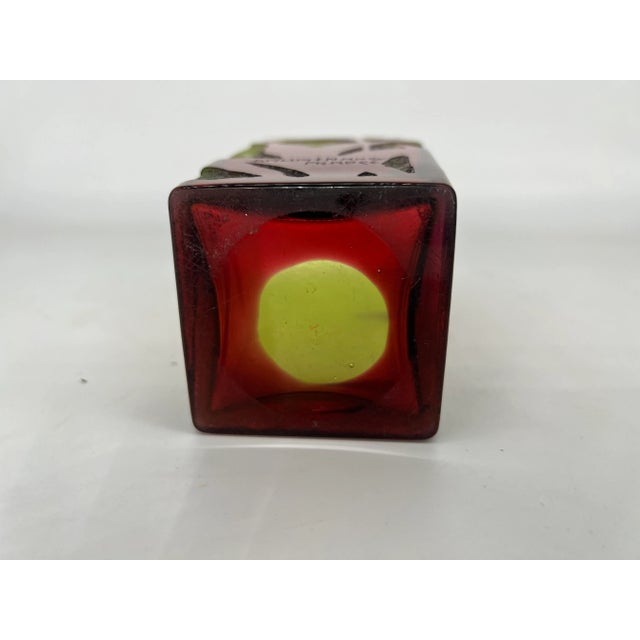 Green Daum Nancy, French Cameo & Wheel Carved Art Glass Vase Circa 1900 For Sale - Image 8 of 11