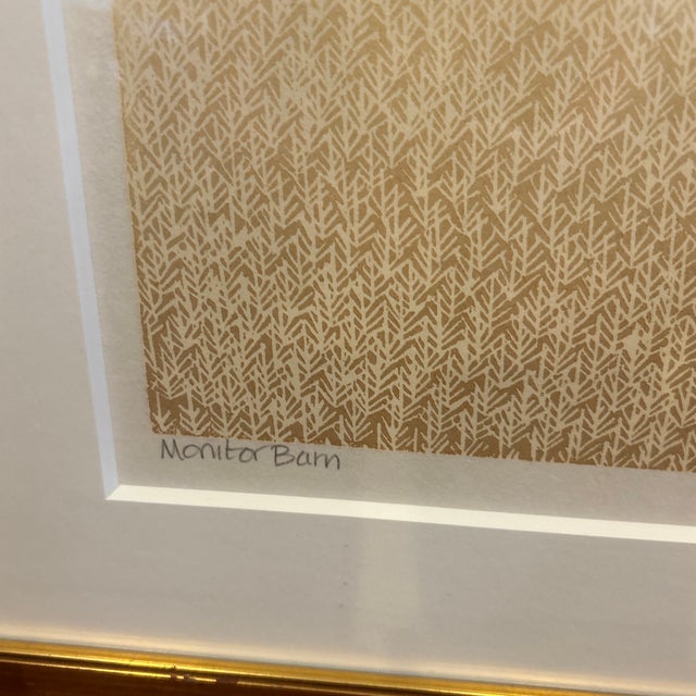 Modern Late 20th Century Original Sabra Field Signed Limited Edition Artist’s Proof Lithograph “Monitor Barn” For Sale - Image 3 of 12