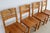 Vintage Dining Chairs in Pine, 1970s, Set of 4, in Good conditions. Designed 1970 to 1979