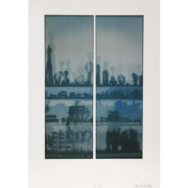 "Window Shade" Lithograph by Jack Radetsky For Sale