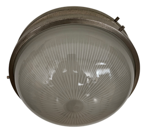 Mid-Century Italian Sigma Lamp in Glass and Metal by Sergio Mazza for Artemide, 1960s