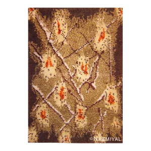 Nazmiyal Collection Vintage Shag Pile Swedish Rya Rug