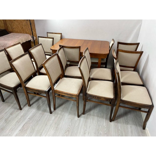 Polish Postmodern Art Deco Style Dining Chairs, 1960s, Set of 4 For Sale - Image 13 of 13