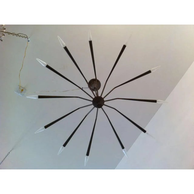 1960s 1960s Oscar Torlasco Futurist Chandelier For Sale - Image 5 of 11