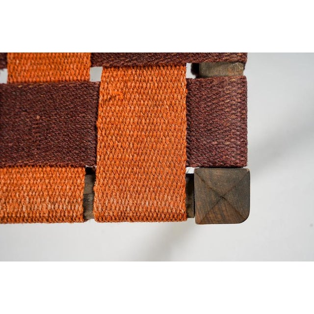 Brown Swedish Modern Stool by Axel Larsson for Gemla, Sweden, 1930s For Sale - Image 8 of 9