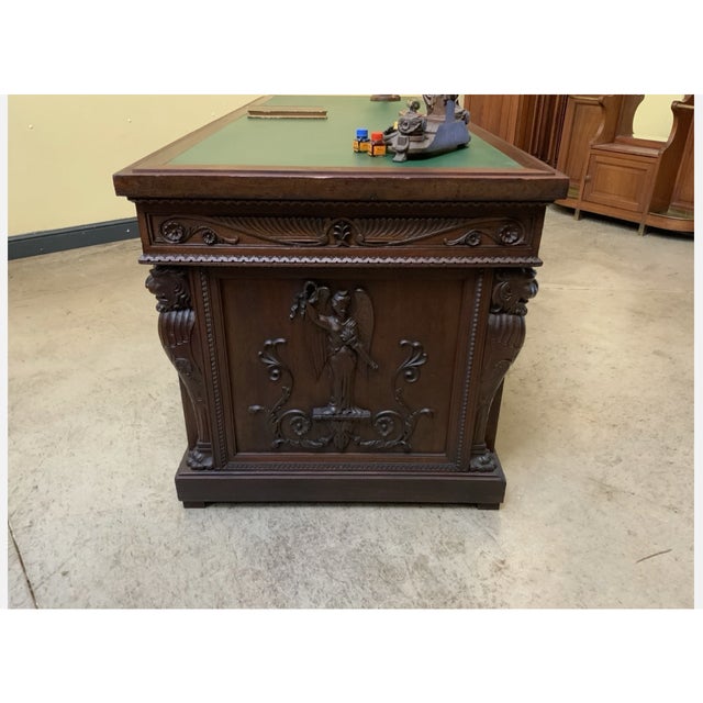 Antique Neo-Renaissance Desk, 1880 For Sale - Image 11 of 16