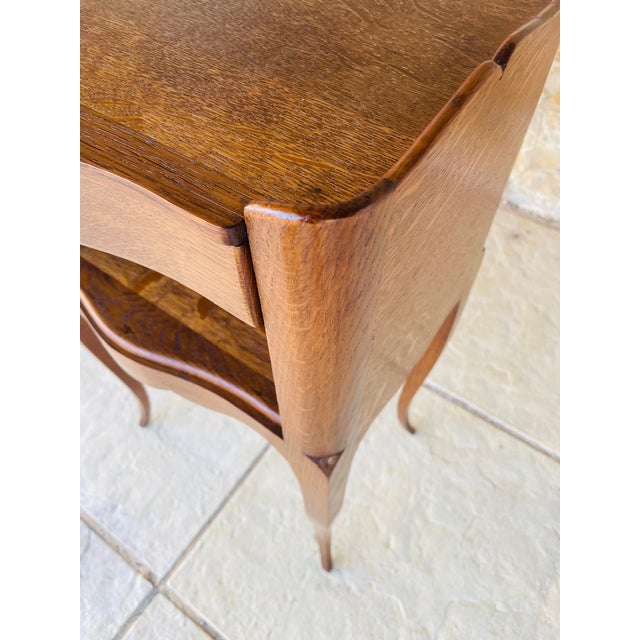 French Louis XV Style Nightstands, 1950s, Set of 2 For Sale - Image 9 of 18