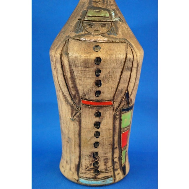 20th Century Modern Anthropomorphic Ceramic Bottle Vase by Fanciullacci Brothers for Fratelli Fanciullacci, Italy, 1940s For Sale - Image 18 of 18
