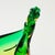 Green Vintage Murano Art Glass Conch Shell Bowl For Sale - Image 8 of 12