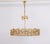 Gilt Brass and Crystal Glass Encrusted Chandeliers from Palwa, Germany, 1970s For Sale - Image 15 of 17