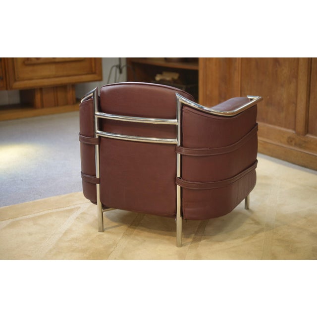 Armchairs in the style of Le Corbusier, 1970s, Set of 2 For Sale - Image 3 of 12