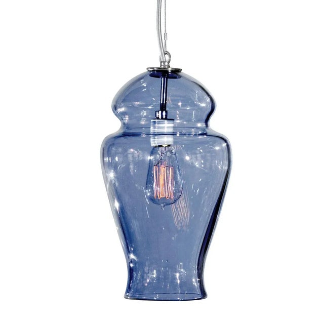 Not Yet Made - Made To Order Gala Pendant Light from the Versuvius Collection in Stell Blue For Sale - Image 5 of 5