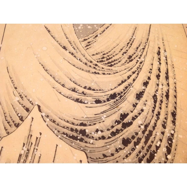 Late 19th Century Late 19th Century Utagawa Yoshimune II Woodblock a Single Horseman in Deep Snow 36 Tales of Snow Meiji For Sale - Image 5 of 9