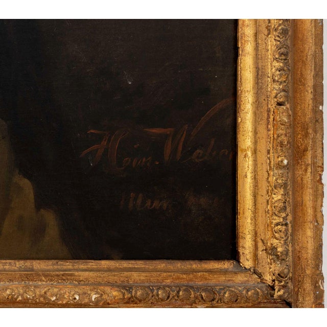 Heinrich Weber Portrait of a Lady Oil on Canvas | Chairish