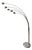 Vintage 5-Arm Arc Lamp in Chrome and Marble, 1970s For Sale