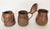 Rustic Set of 3 Vintage Hammered Copper Vessels With Aged Patina For Sale - Image 3 of 6