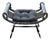 Curule Vanity Stool Bench Roman Slatted Saddle Seat Chair Hollywood Regency For Sale