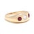 Stones: diamond round brilliant ct 4.2 mm approximately .25 total carats GH color/ VS2 clarity ruby round 3.2 mm...