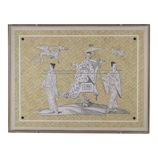 Winterthur for Port 68 Azalea Woods, Chair Shadowbox Giclee Print For Sale