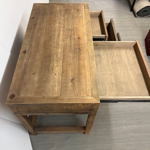 2010s Restoration Hardware Printmakers Desk For Sale - Image 5 of 12