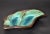 Pottery Ceramic Decorative Bowl Brown and Turquoise Vide Poche Blue Mineral 1960 For Sale - Image 12 of 13