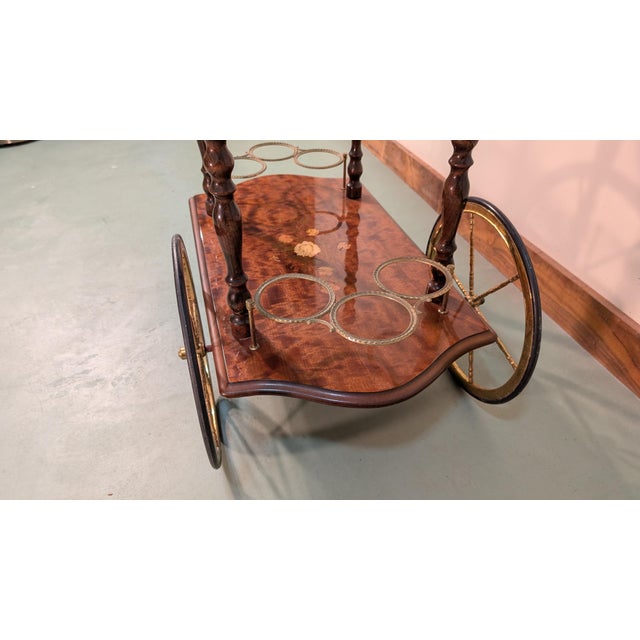Italian Rolling Bar/Tea/Dessert Cart For Sale - Image 14 of 14