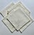 Mid 20th Century Set of 6 Off White Linen & Cotton Dining Napkins With Cut Work For Sale - Image 16 of 16